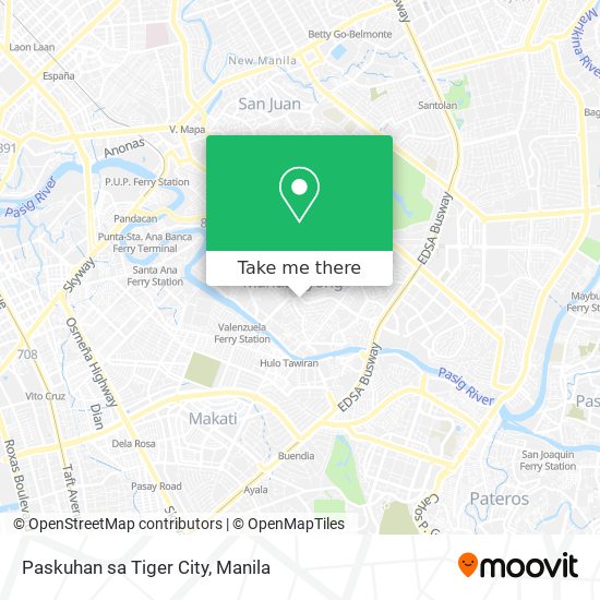 Paskuhan sa Tiger City map