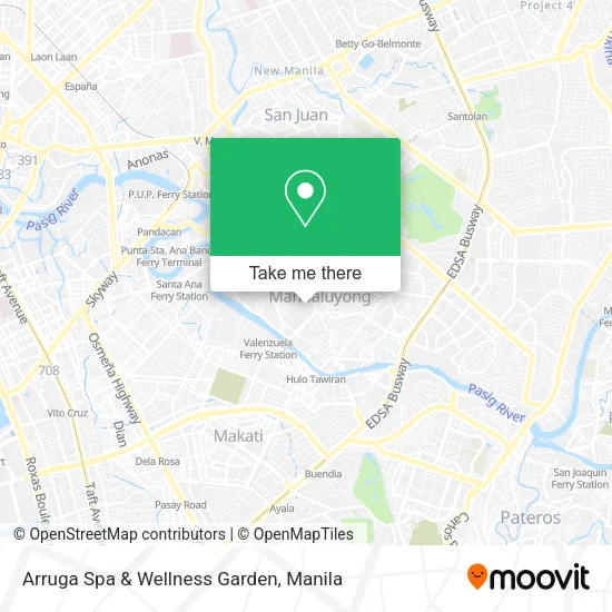 Arruga Spa & Wellness Garden map