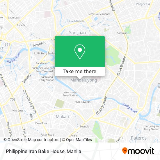 Philippine Iran Bake House map