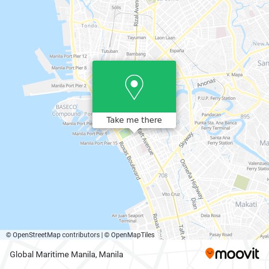Global Maritime Manila map