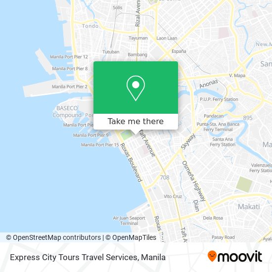 Express City Tours Travel Services map