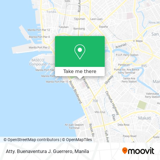 Atty. Buenaventura J. Guerrero map