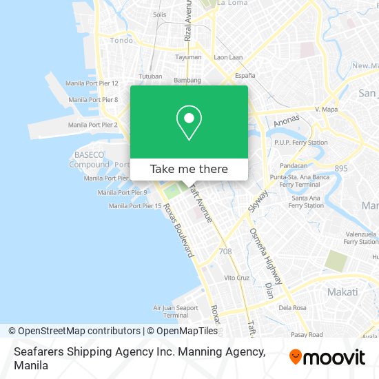 Seafarers Shipping Agency Inc. Manning Agency map