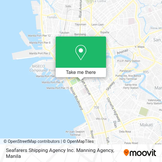 Seafarers Shipping Agency Inc. Manning Agency map