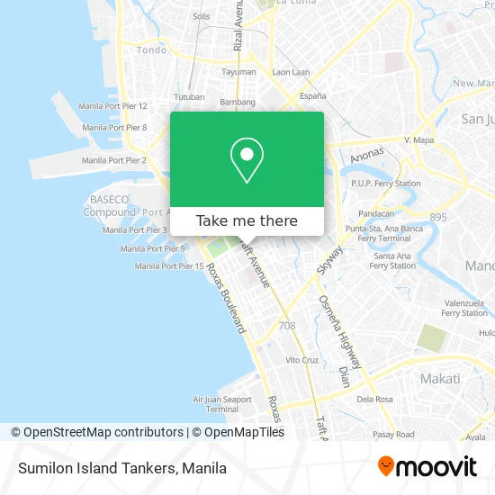 Sumilon Island Tankers map