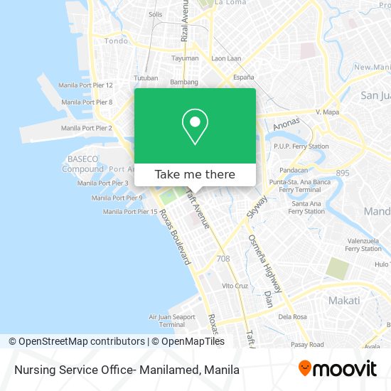 Nursing Service Office- Manilamed map