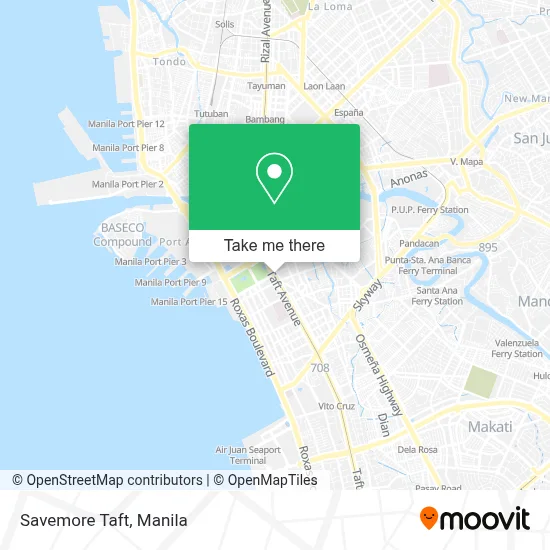 Savemore Taft map