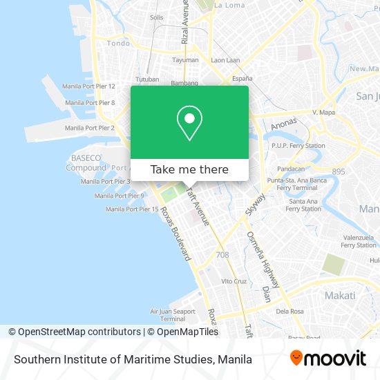Southern Institute of Maritime Studies map