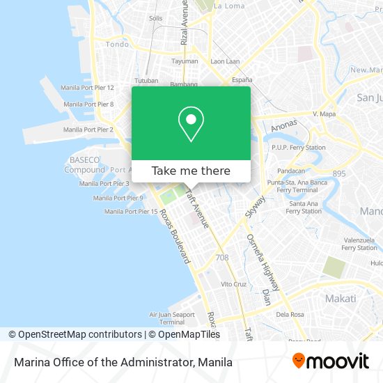 Marina Office of the Administrator map