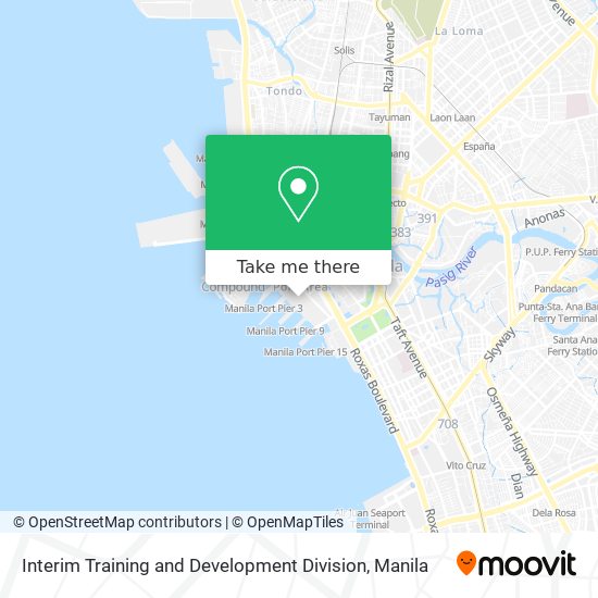 Interim Training and Development Division map