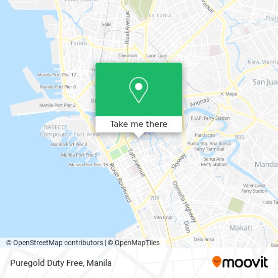 Puregold Duty Free map