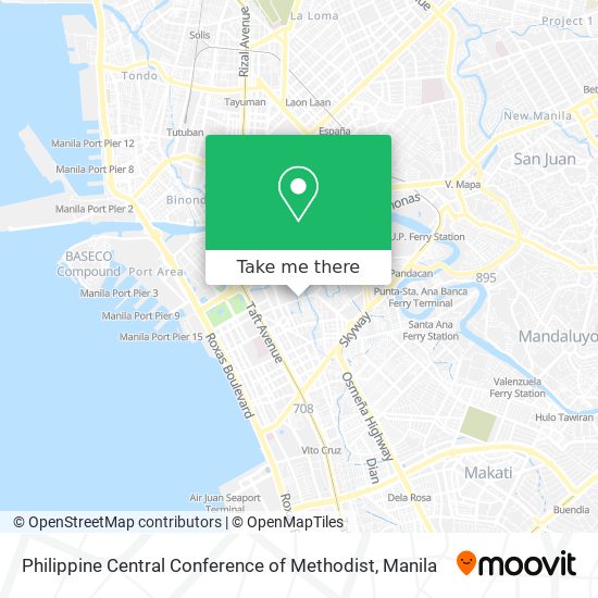 Philippine Central Conference of Methodist map
