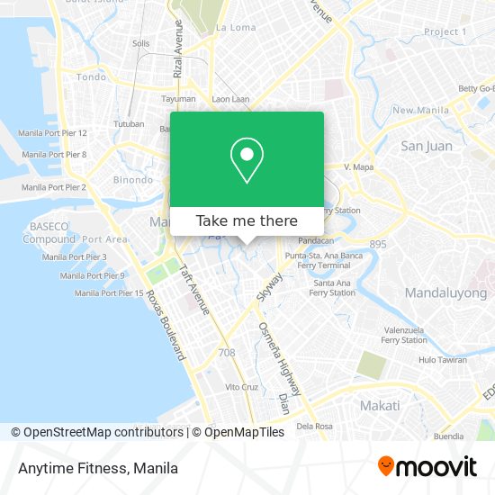 Anytime Fitness map