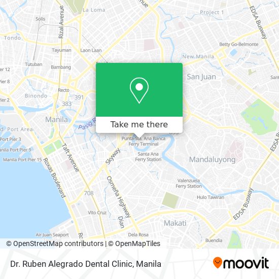 Dr. Ruben Alegrado Dental Clinic map