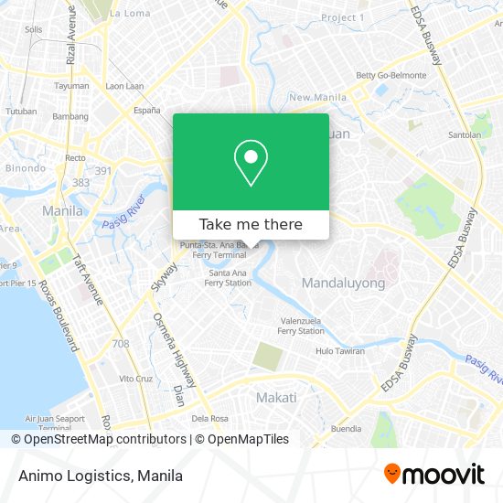 Animo Logistics map