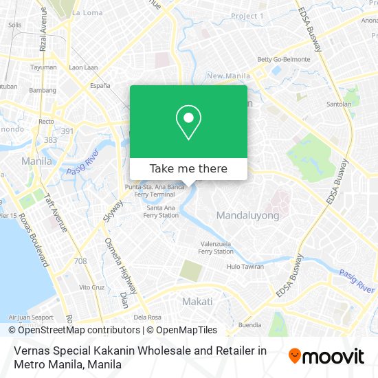 Vernas Special Kakanin Wholesale and Retailer in Metro Manila map