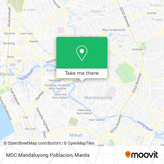 MDC Mandaluyong Poblacion map