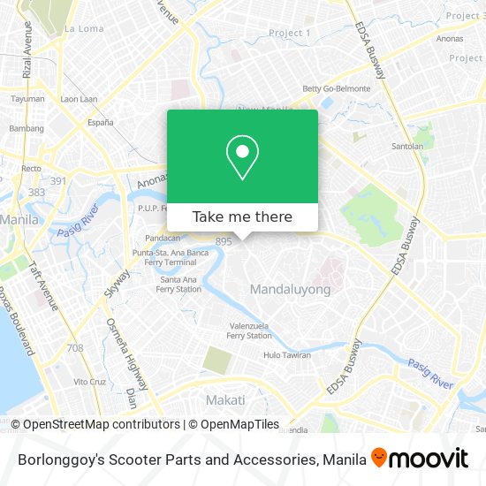 Borlonggoy's Scooter Parts and Accessories map