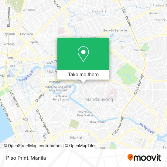 Piso Print map