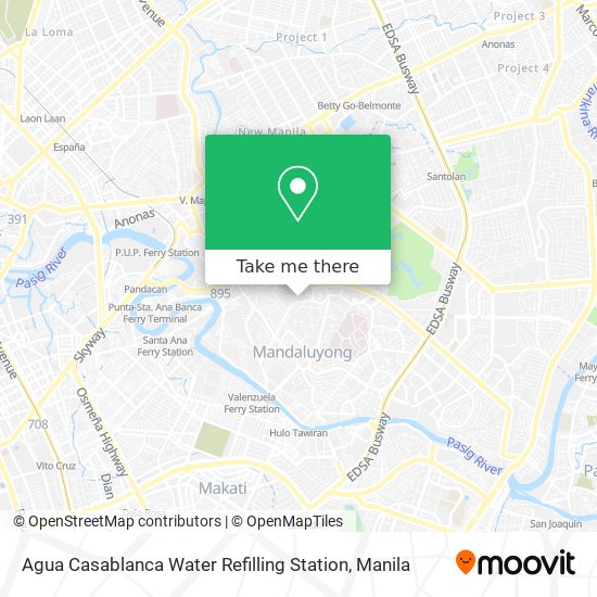 Agua Casablanca Water Refilling Station map