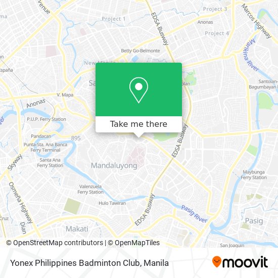Yonex Philippines Badminton Club map