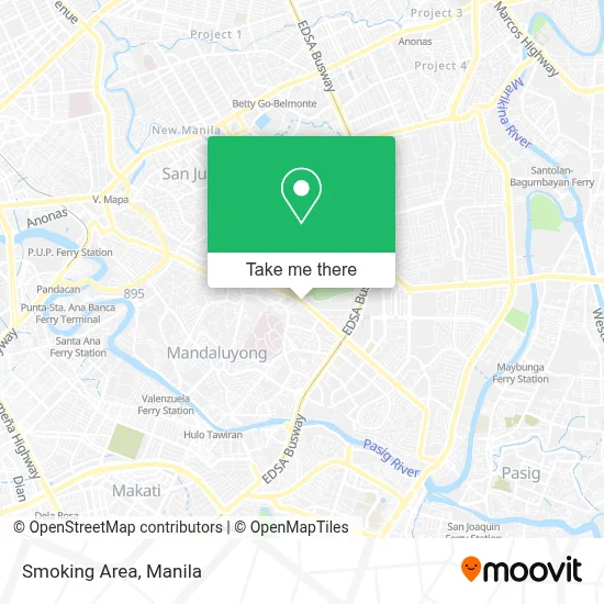 Smoking Area map