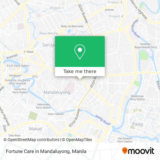 Fortune Care in Mandaluyong map