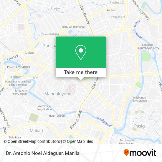 Dr. Antonio Noel Aldeguer map