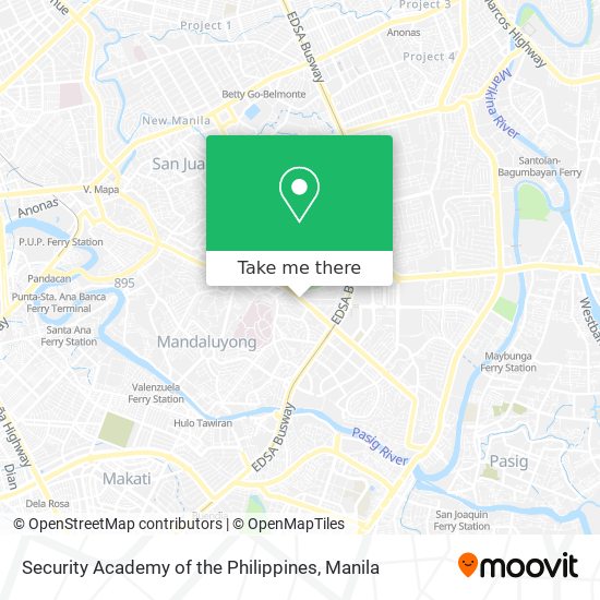 Security Academy of the Philippines map