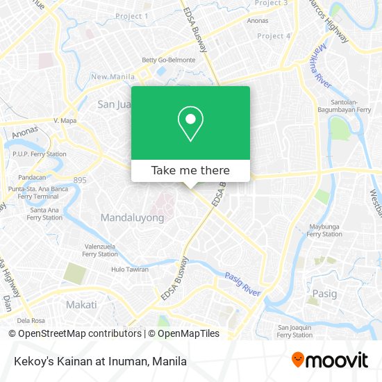 Kekoy's Kainan at Inuman map