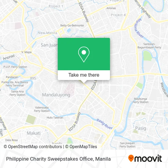 Philippine Charity Sweepstakes Office map