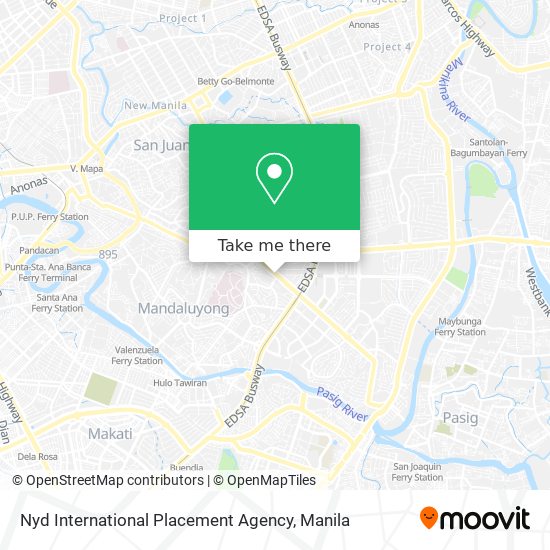 Nyd International Placement Agency map