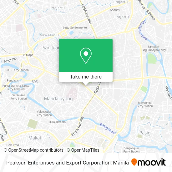 Peaksun Enterprises and Export Corporation map