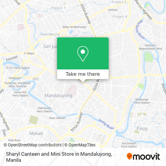 Sharyl Canteen and Mini Store in Mandaluyong map
