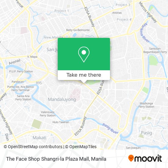 The Face Shop Shangri-la Plaza Mall map