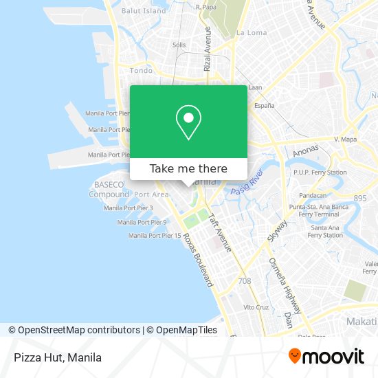 Pizza Hut map