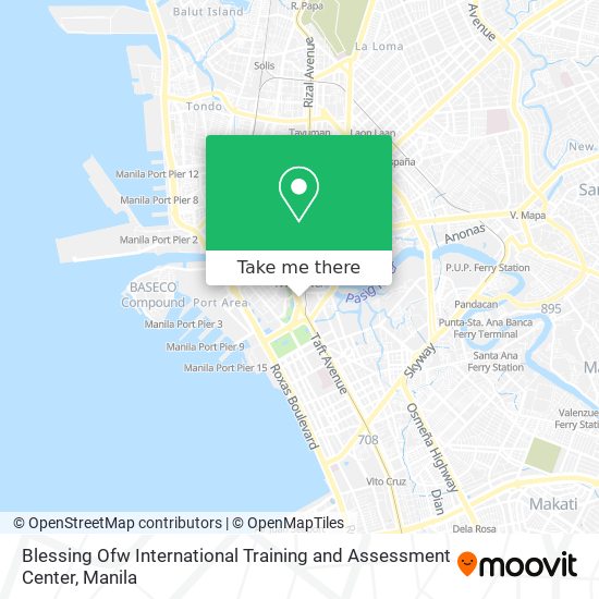 Blessing Ofw International Training and Assessment Center map