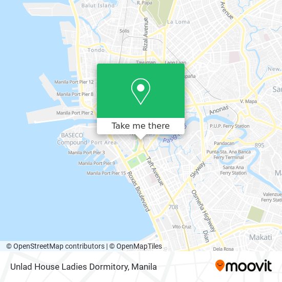 Unlad House Ladies Dormitory map