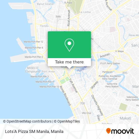 Lots'A Pizza SM Manila map