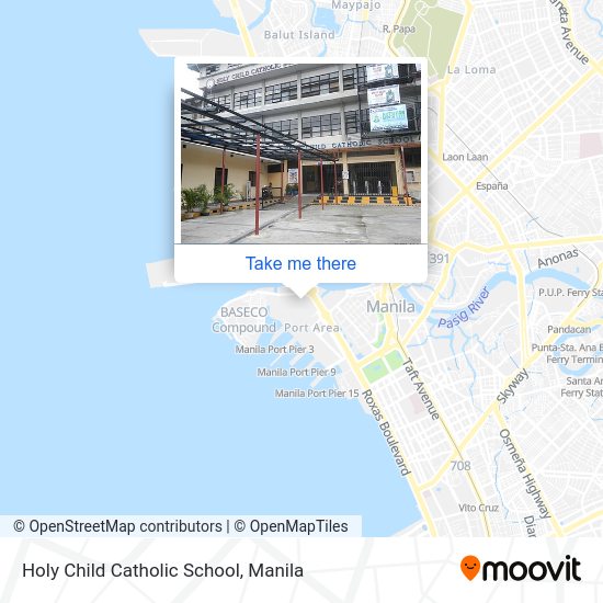 Holy Child Catholic School map