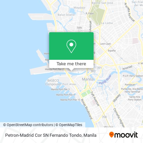 Petron-Madrid Cor SN Fernando Tondo map