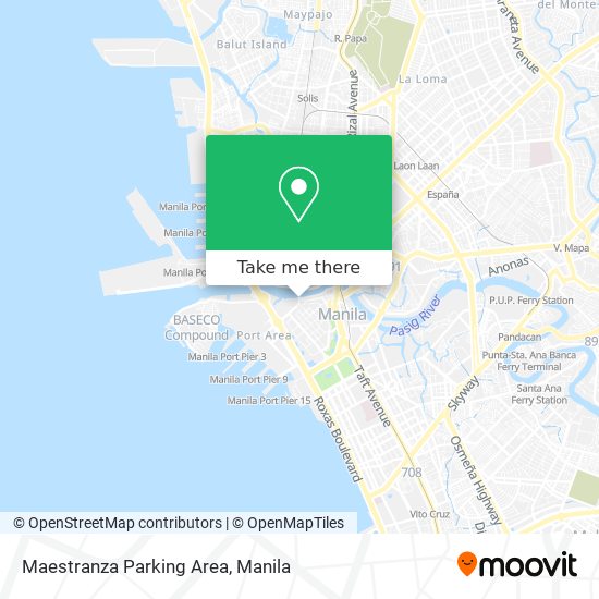 Maestranza Parking Area map