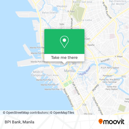 BPI Bank map