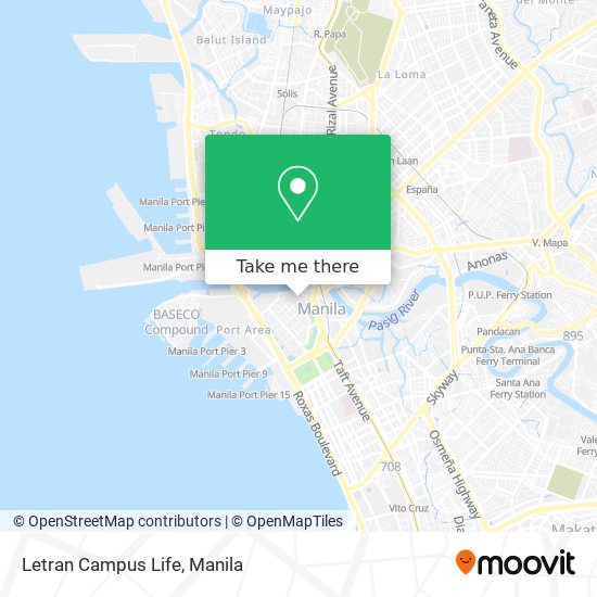 Letran Campus Life map