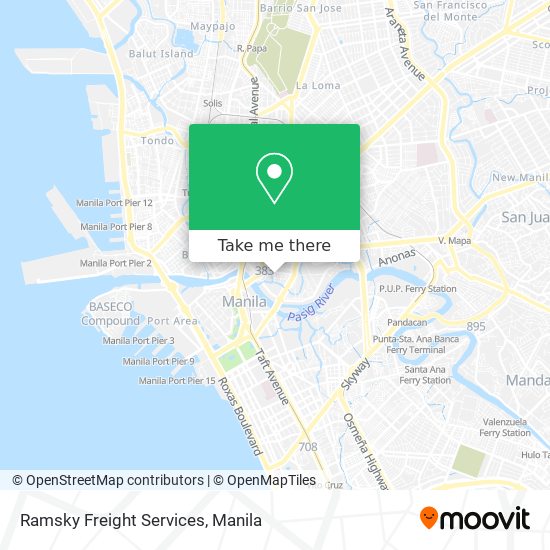 Ramsky Freight Services map