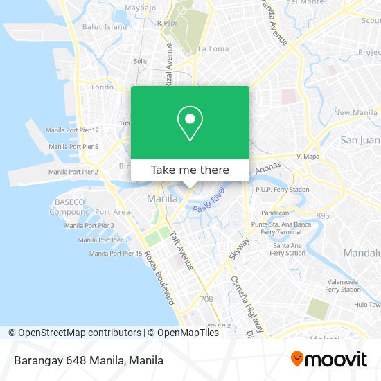 Barangay 648 Manila map