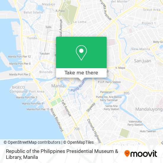 Republic of the Philippines Presidential Museum & Library map