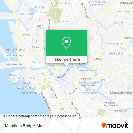 Mendiola Bridge map