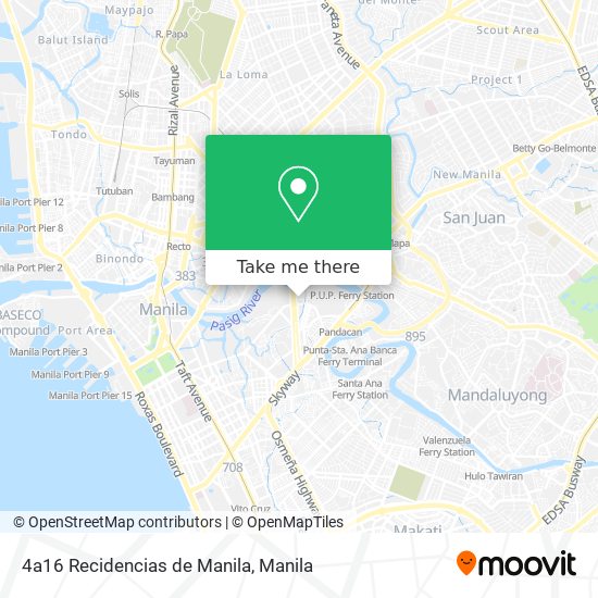 4a16 Recidencias de Manila map