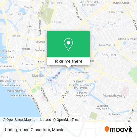 Underground Glassdoor map